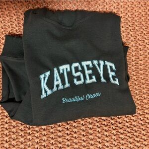 Custom black KATSEYE hoodie